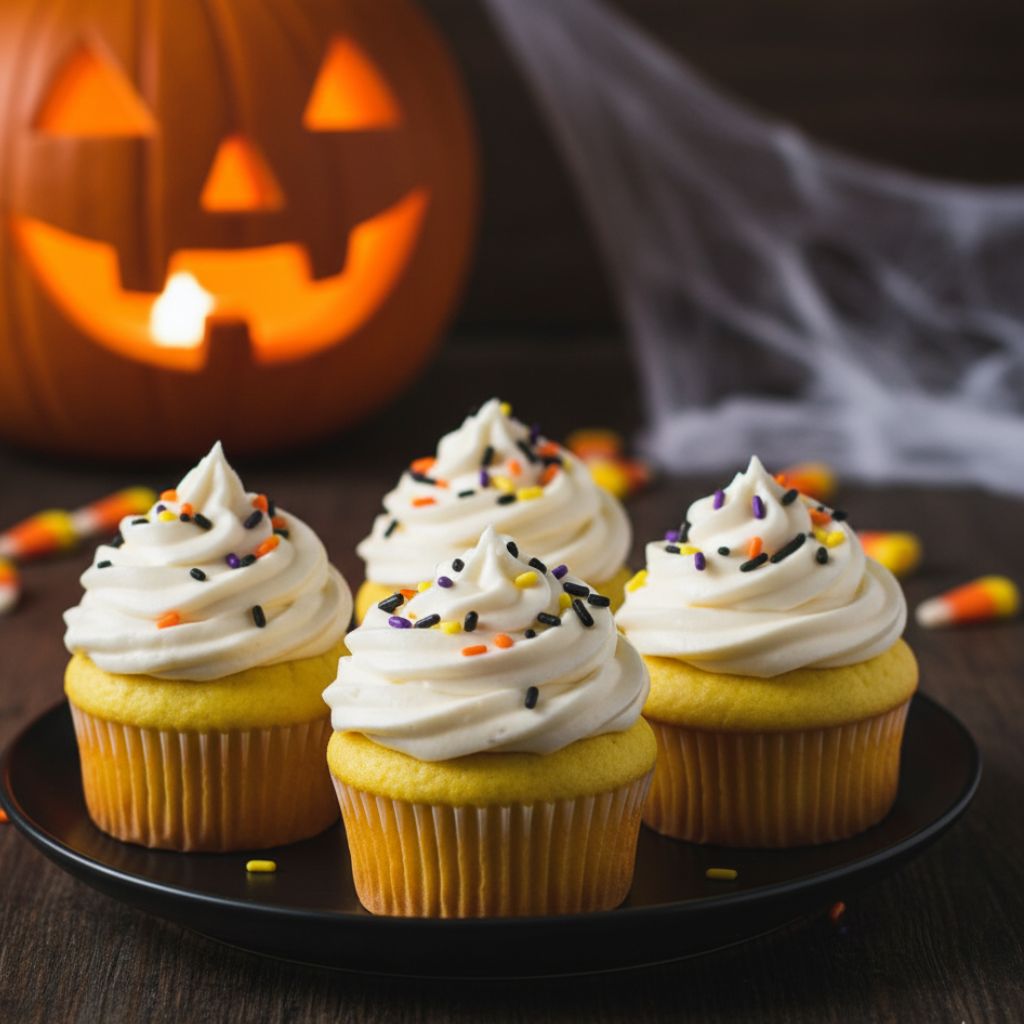 Candy Corn Cupcakes