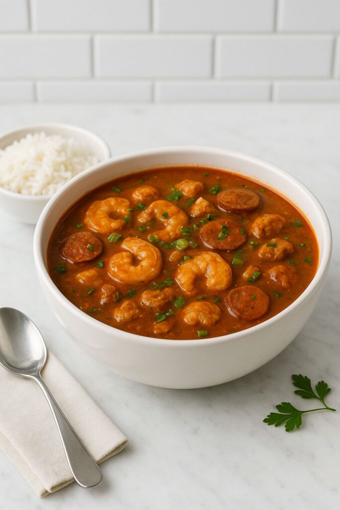 Cheesecake Factory Shrimp and Chicken Gumbo