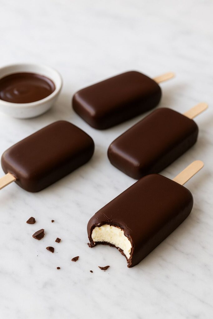 Homemade Eskimo Pie Popsicle Recipe
