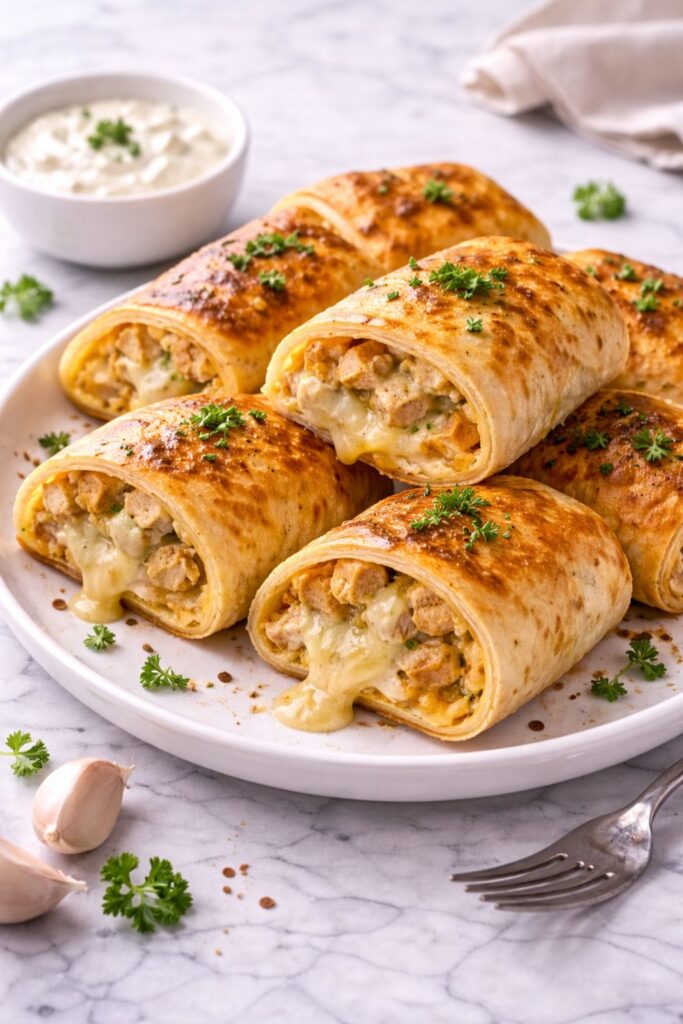 Chicken Alfredo Puffs Recipe