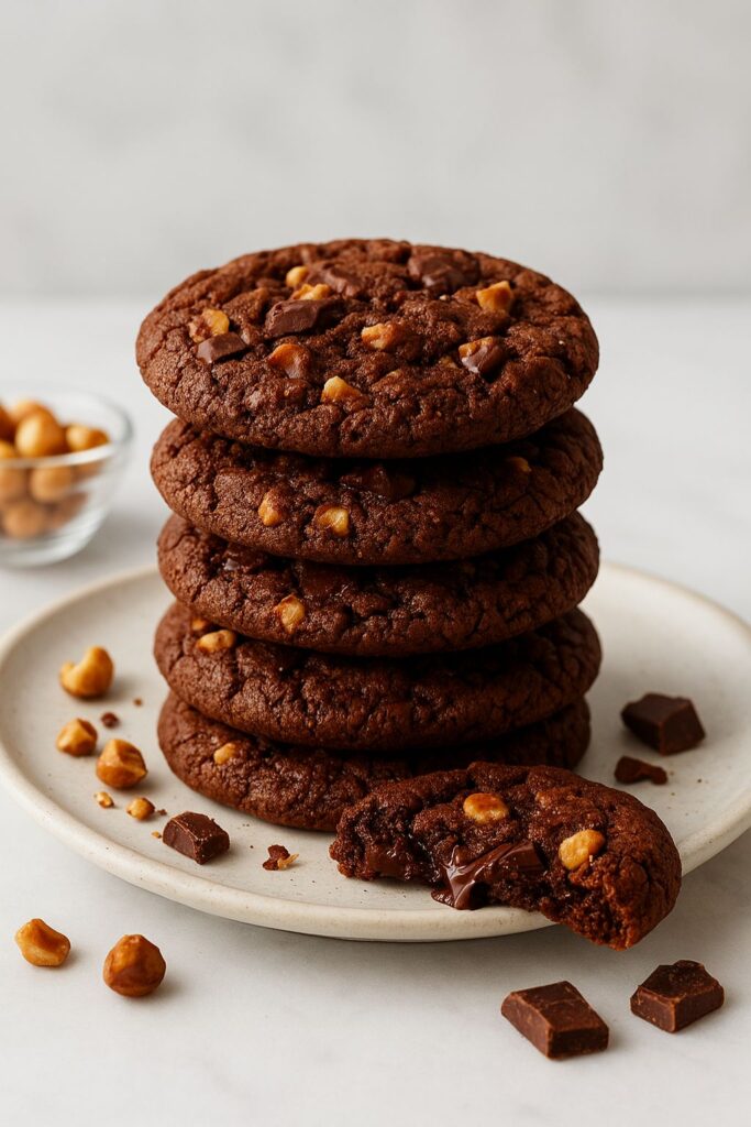 Chocolate Hazelnut Crunch Cookies Recipe