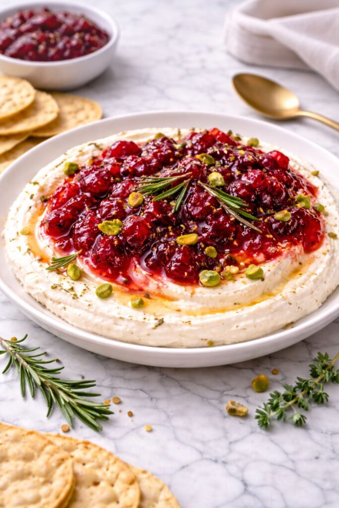 Cranberry Whipped Feta Dip