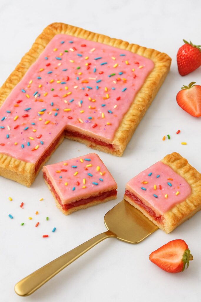 Strawberry Pop Tart Slab Pie Recipe