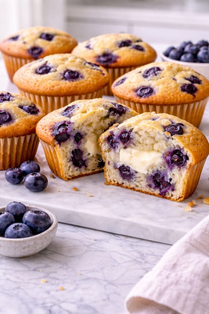 Blueberry Cream Cheese Muffins Recipe
