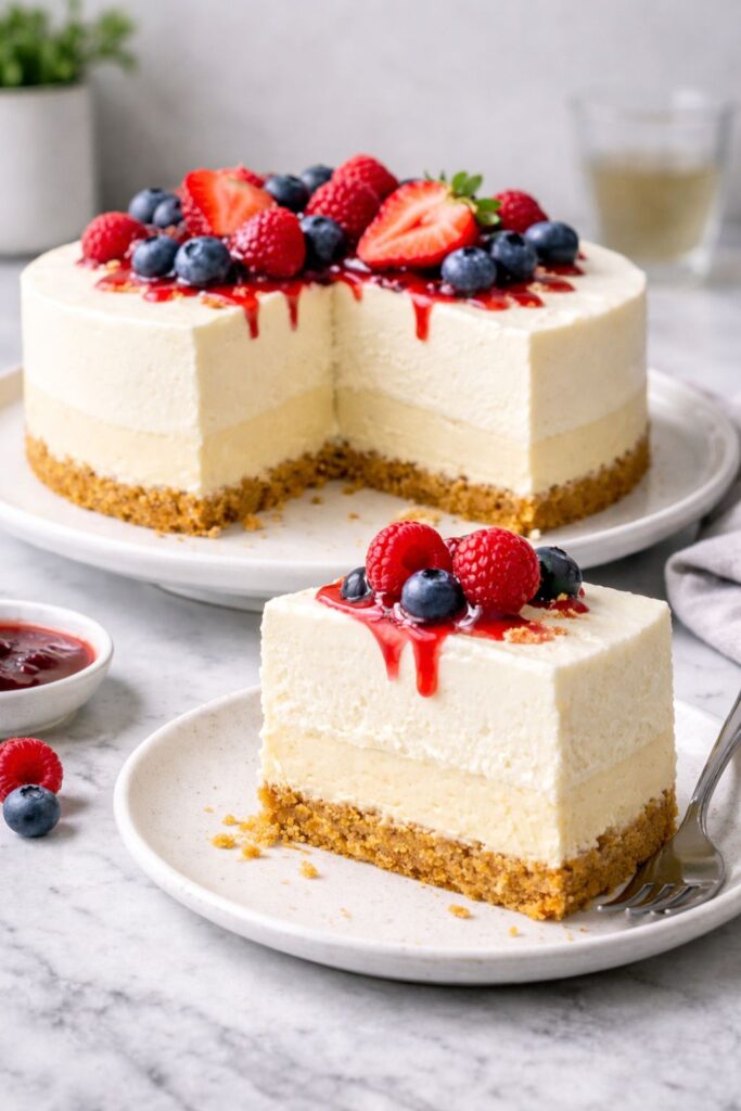 Cheesecake Ice Cream Cake Recipe