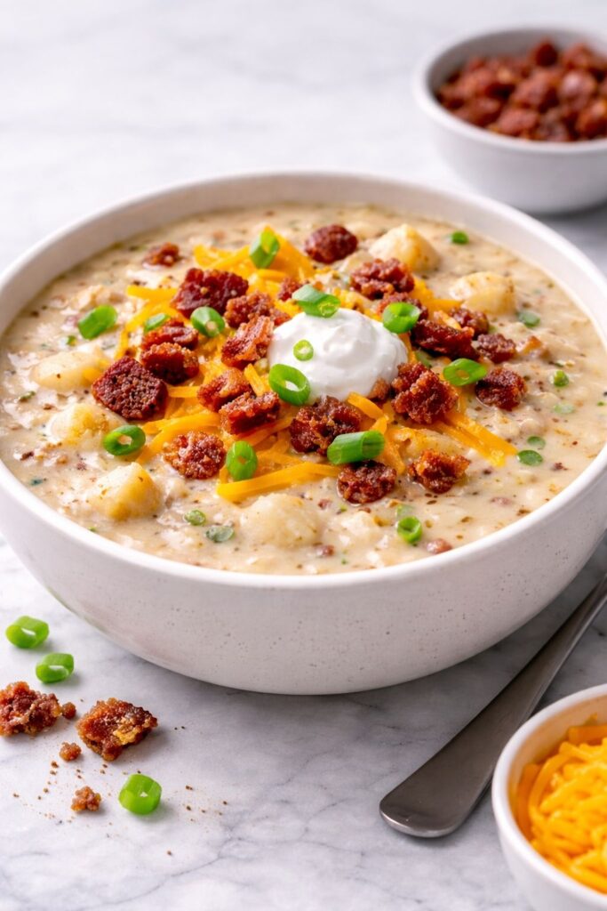 Crockpot Loaded Baked Potato Soup