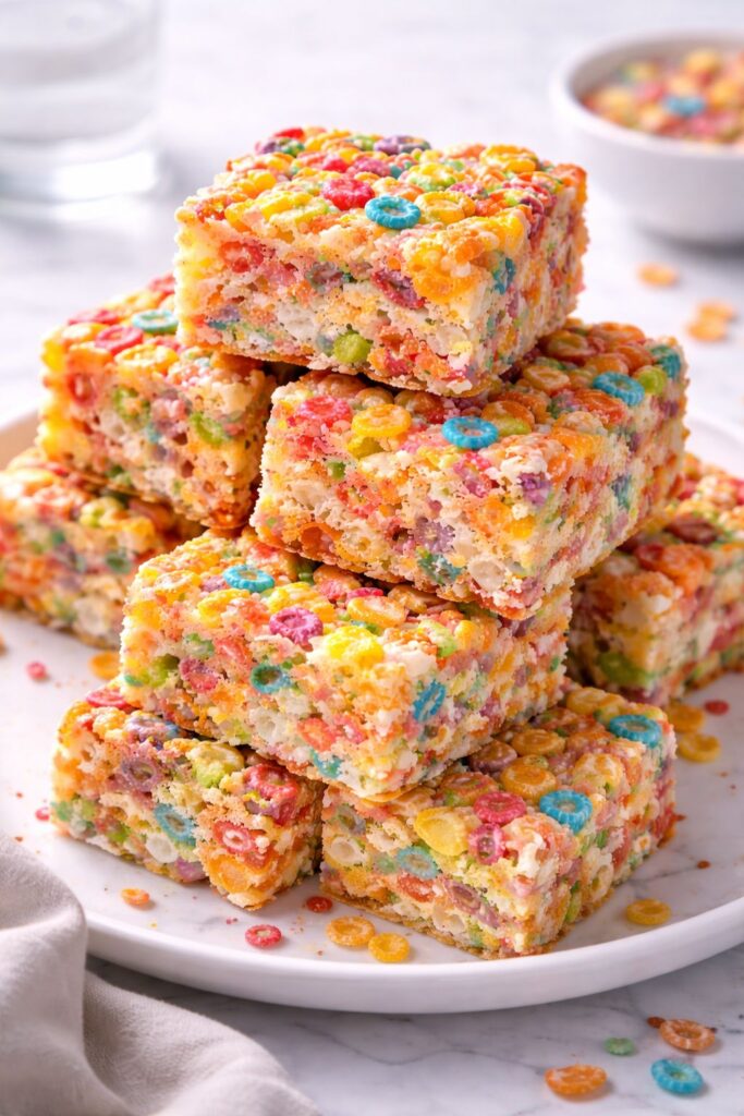 Fruity Pebbles Rice Crispy Treats Recipe