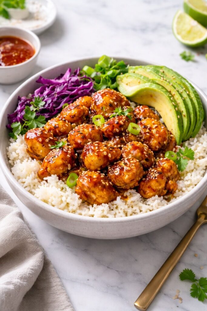 Hot Honey Chicken Bowl Recipe
