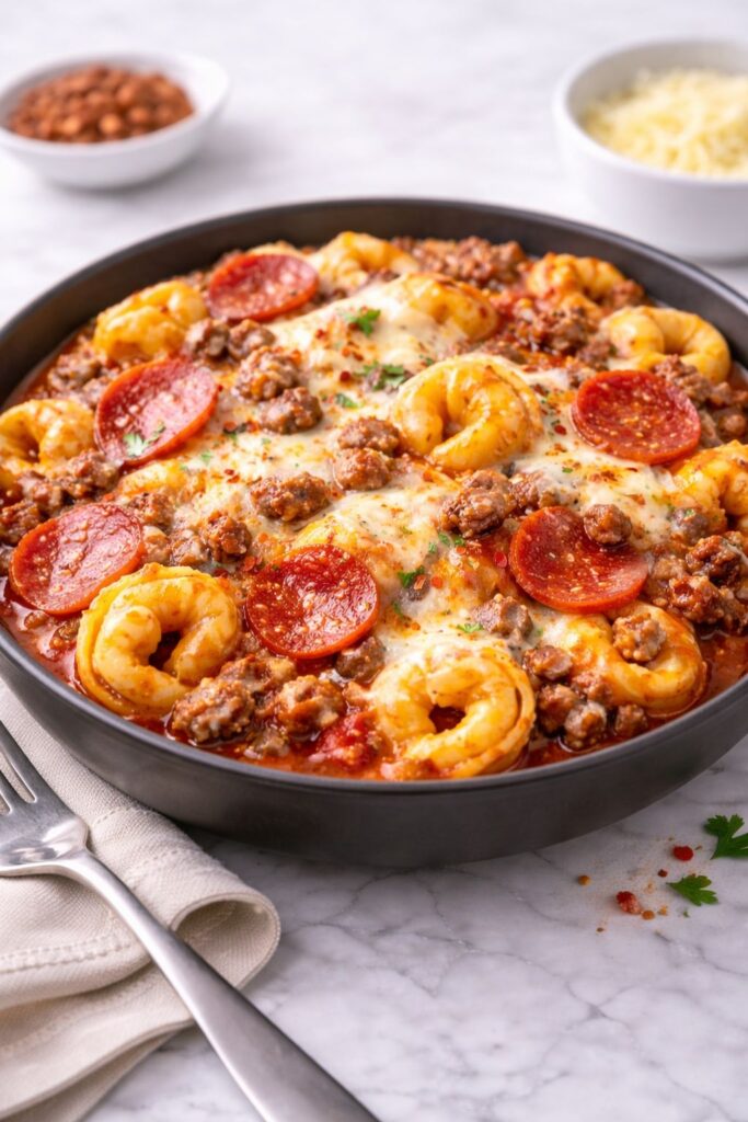 Meat Lovers Pizza Tortellini Recipe