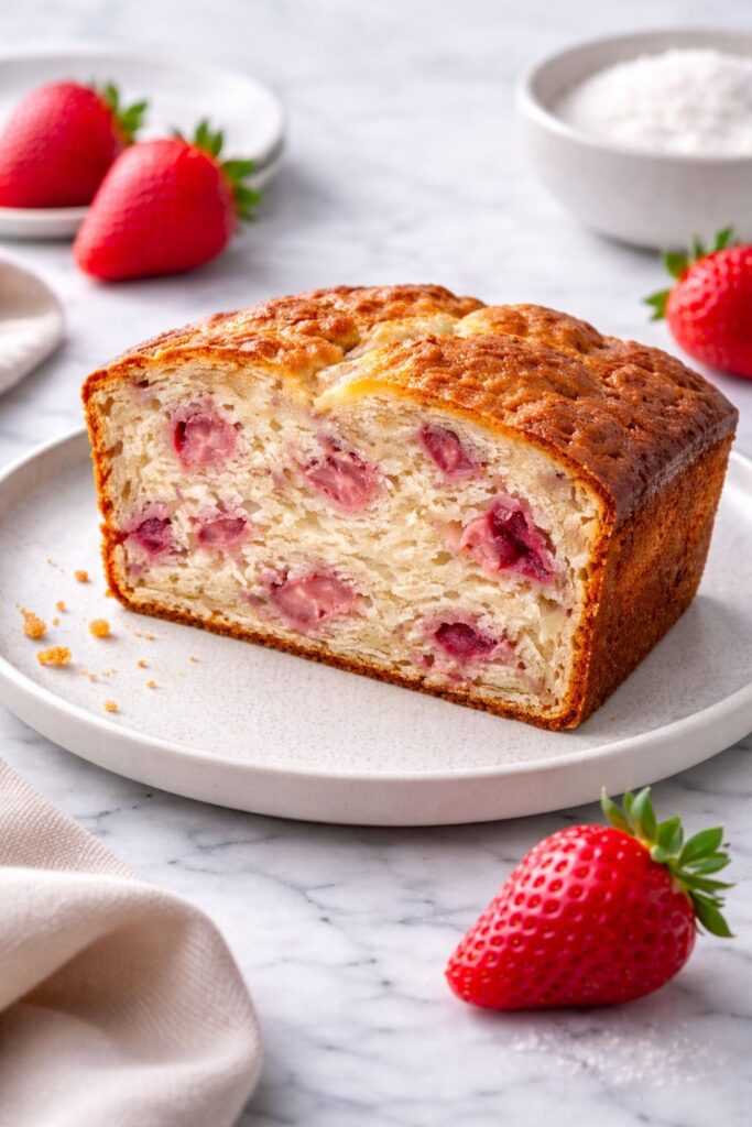 Strawberry Buttermilk Pound Cake Recipe
