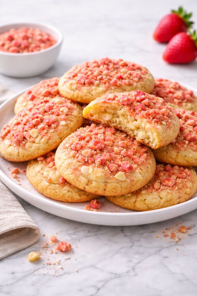Strawberry Crunch Cookies Recipe
