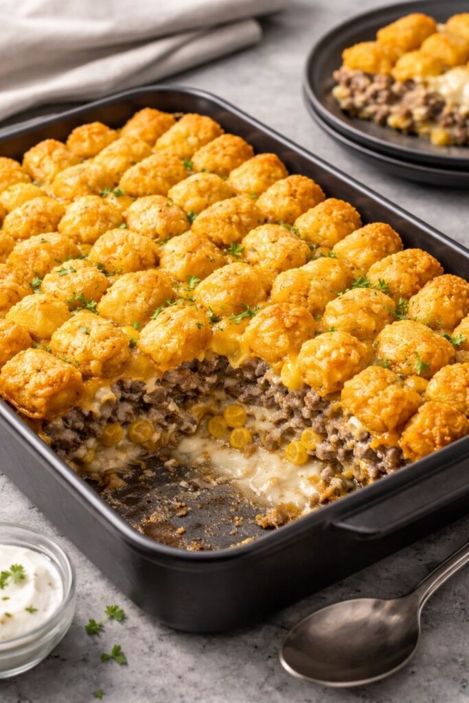 Tater Tot Casserole With Ground Beef Recipe