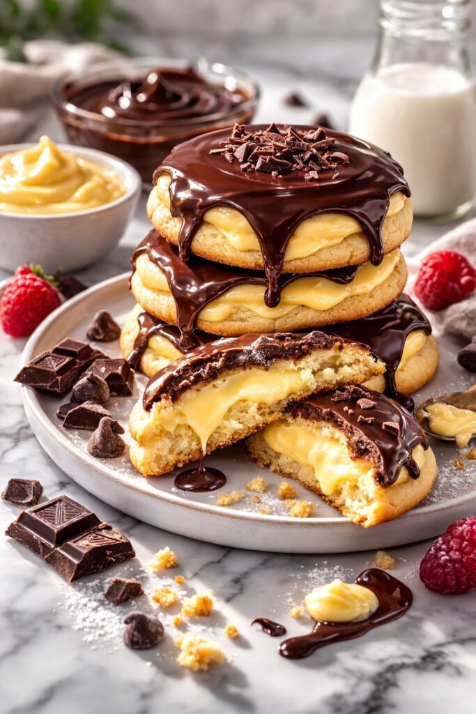 Boston Cream Pie Cookies Recipe