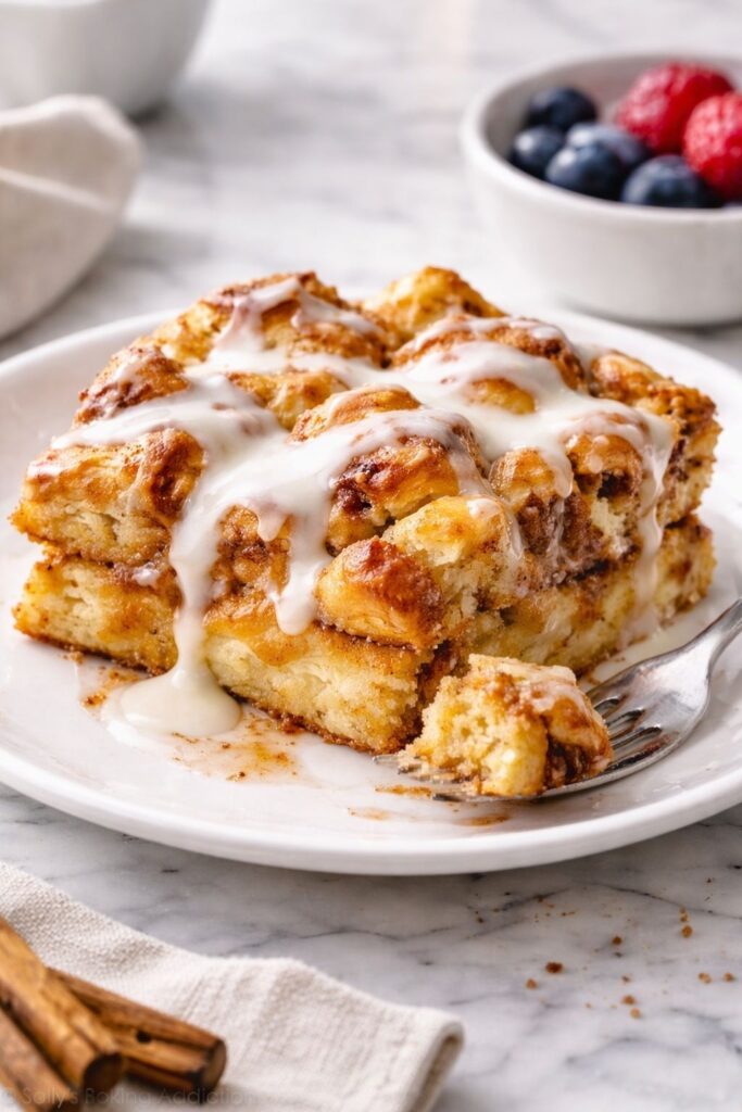 Cinnamon Roll French Toast Casserole