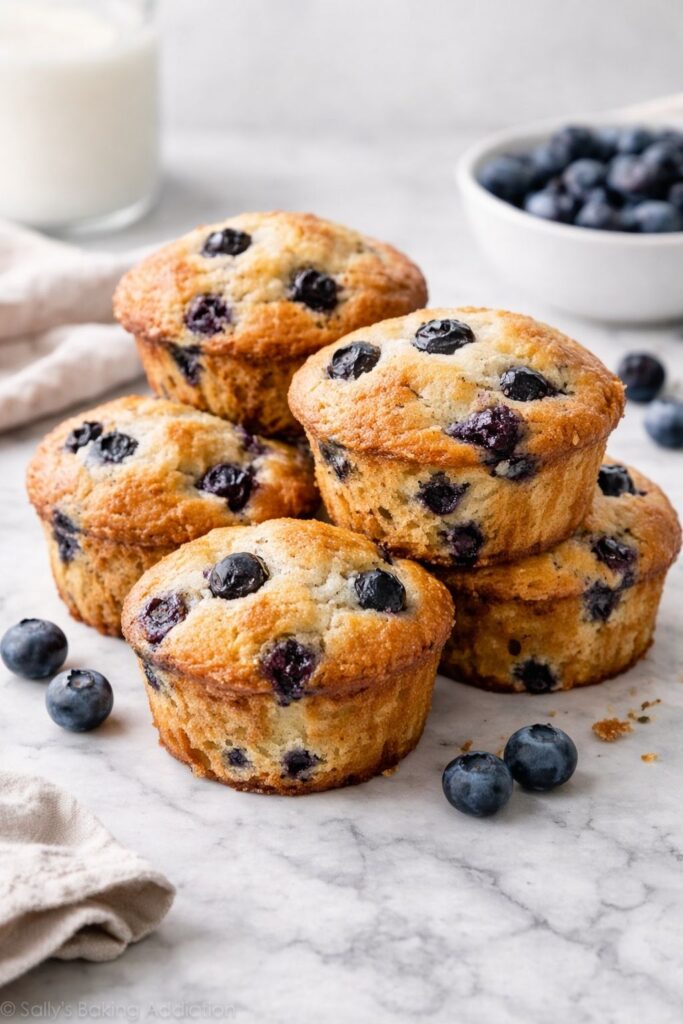 Cottage Cheese Blueberry Muffins Recipe