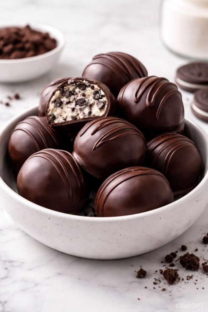 Cream Cheese Oreo Protein Balls