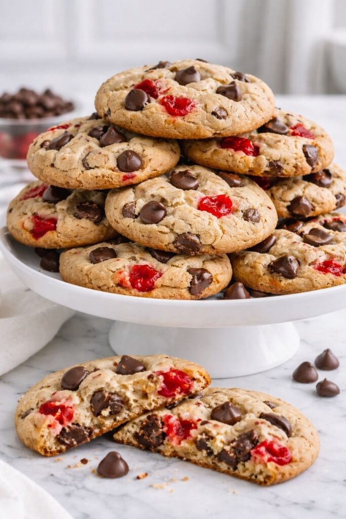 Maraschino Cherry Chocolate Chip Cookies Recipe