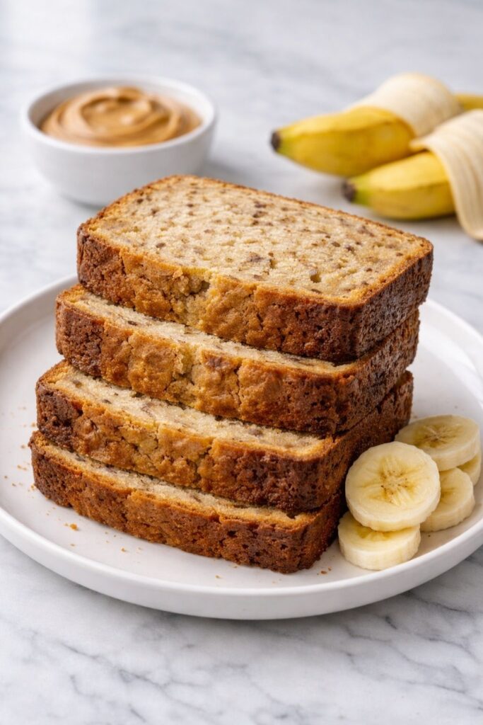 Peanut Butter Banana Bread Recipe