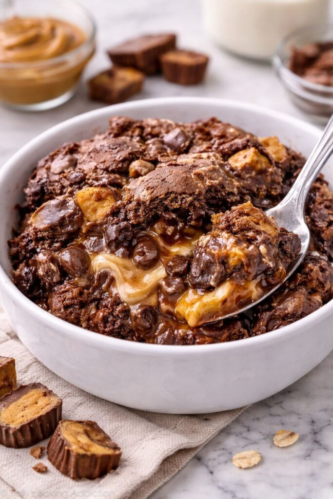 Peanut Butter Cup Dump Cake Recipe