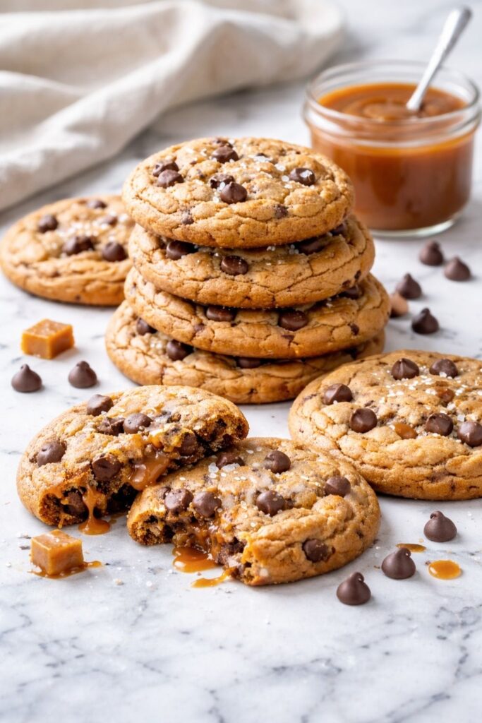 Salted Caramel Chocolate Chip Cookies Recipe