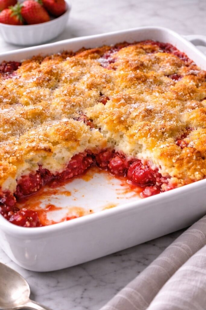 Strawberry Cheesecake Dump Cake Recipe