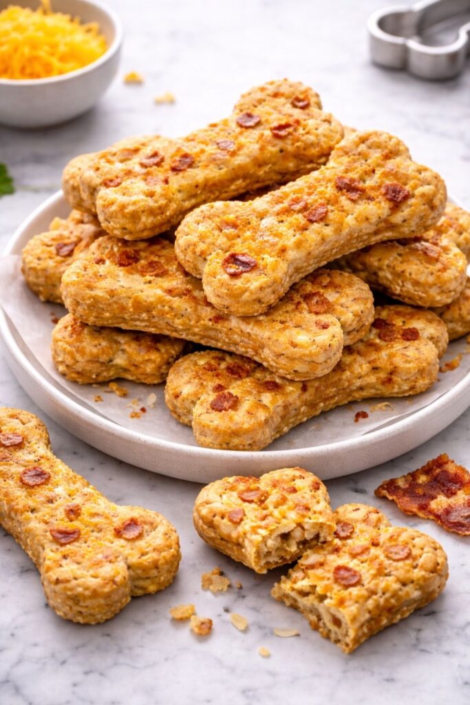 Bacon & Cheese Dog Biscuits Recipe