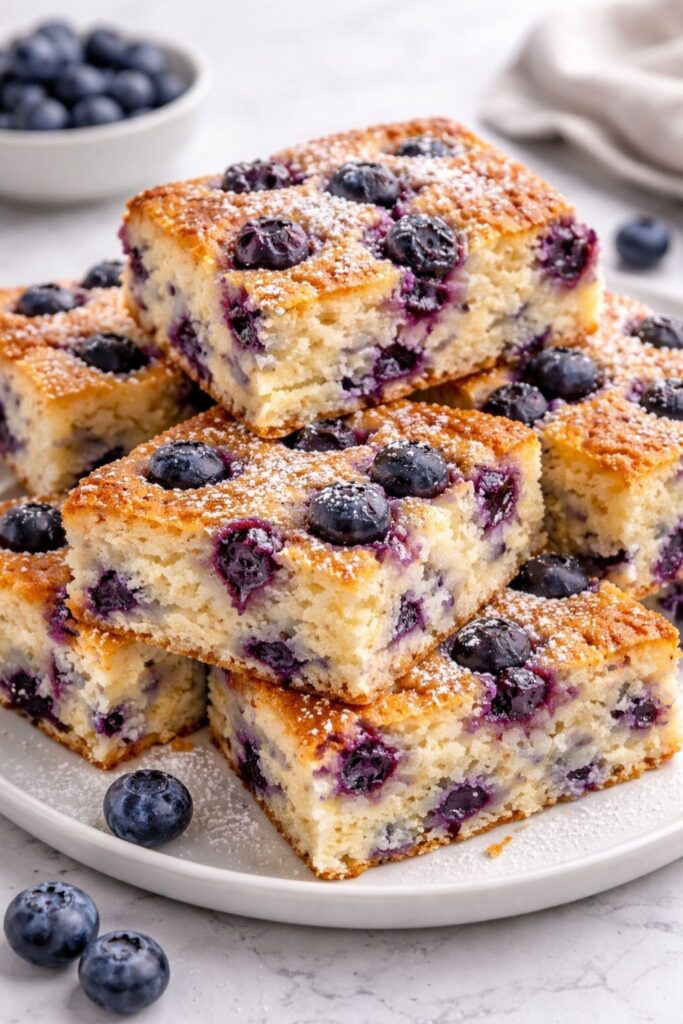 Blueberry Cottage Cheese Breakfast Bake