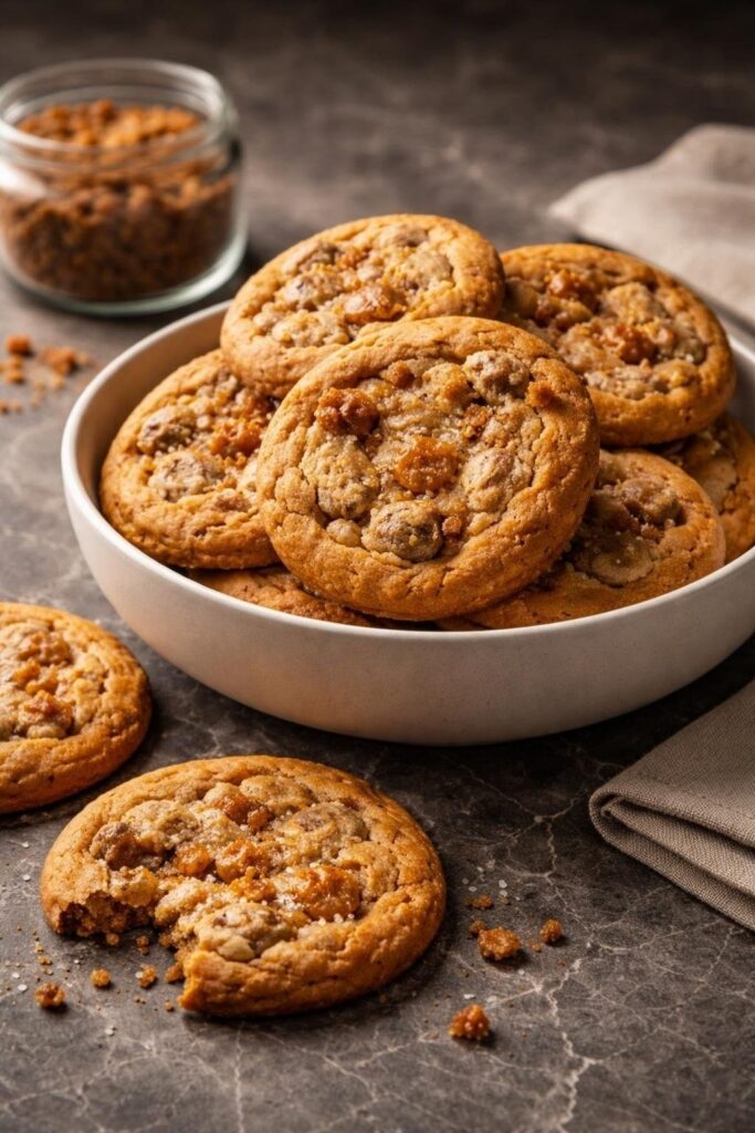 Brown Butter Toffee Cookies Recipe