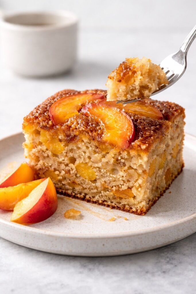Brown Sugar Peach Cake Recipe