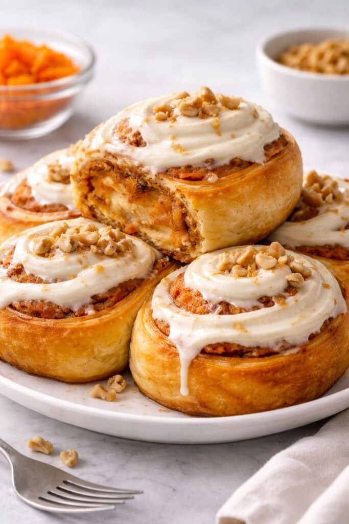 Carrot Cake Cinnamon Rolls Recipe