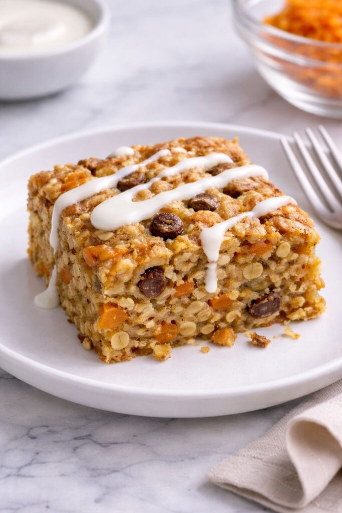 Carrot Cake Oatmeal Bake Recipe