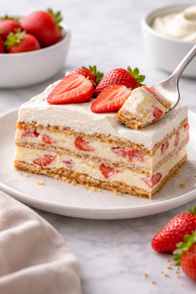 Strawberry Eclair Cake Recipe