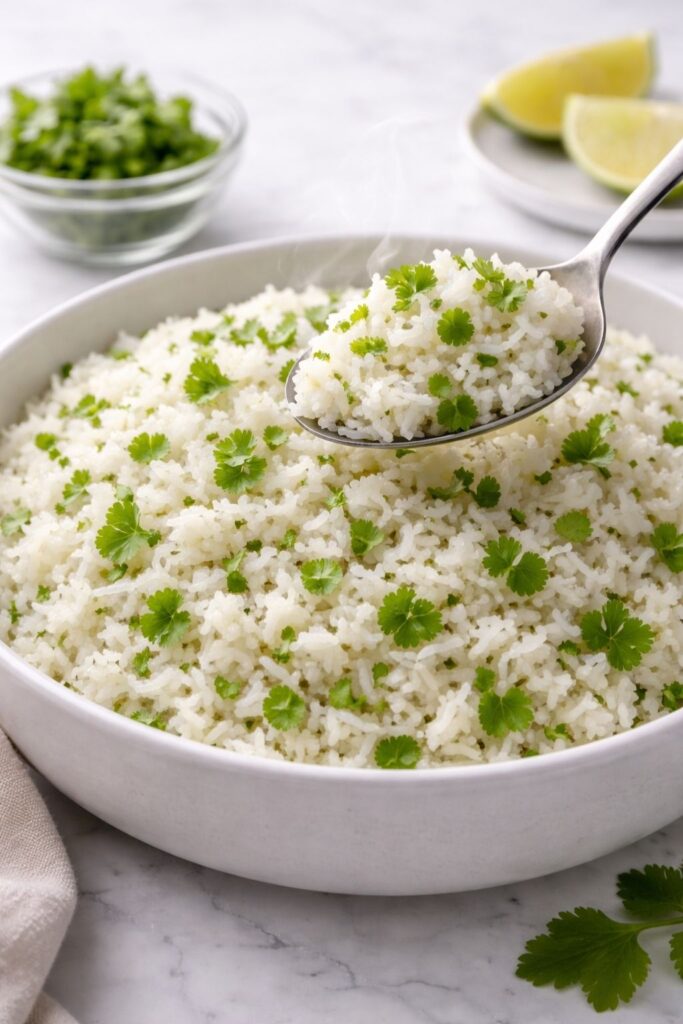 Cilantro Lime Rice In Rice Cooker