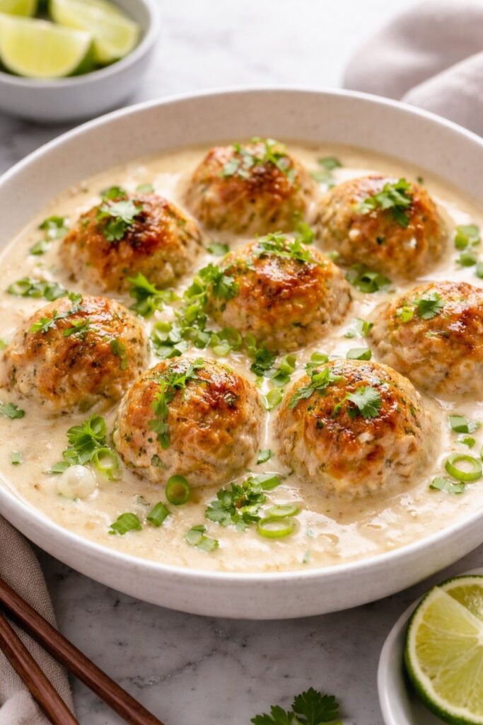 Coconut Chicken Meatballs Recipe