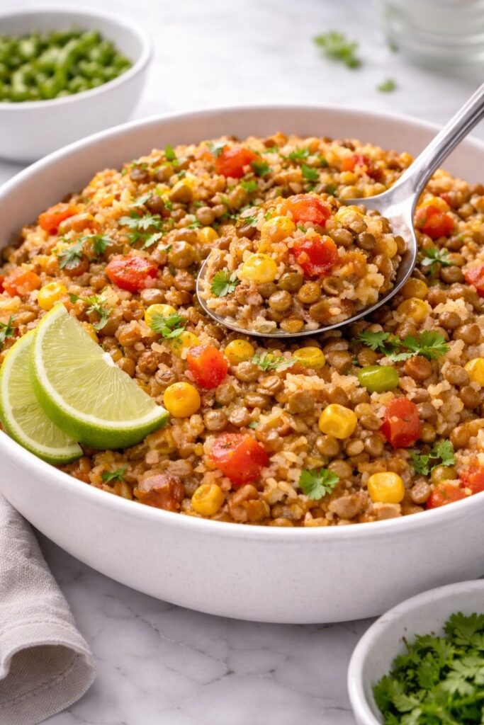 Mexican Rice and Lentils Recipe