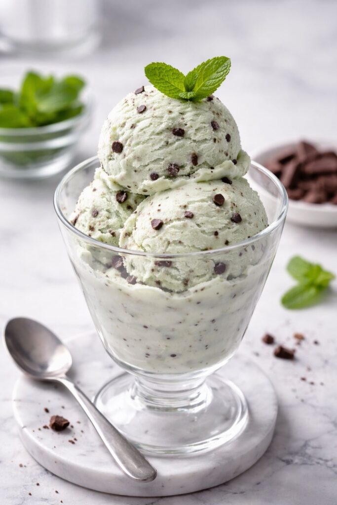 Mint Chocolate Chip Ice Cream