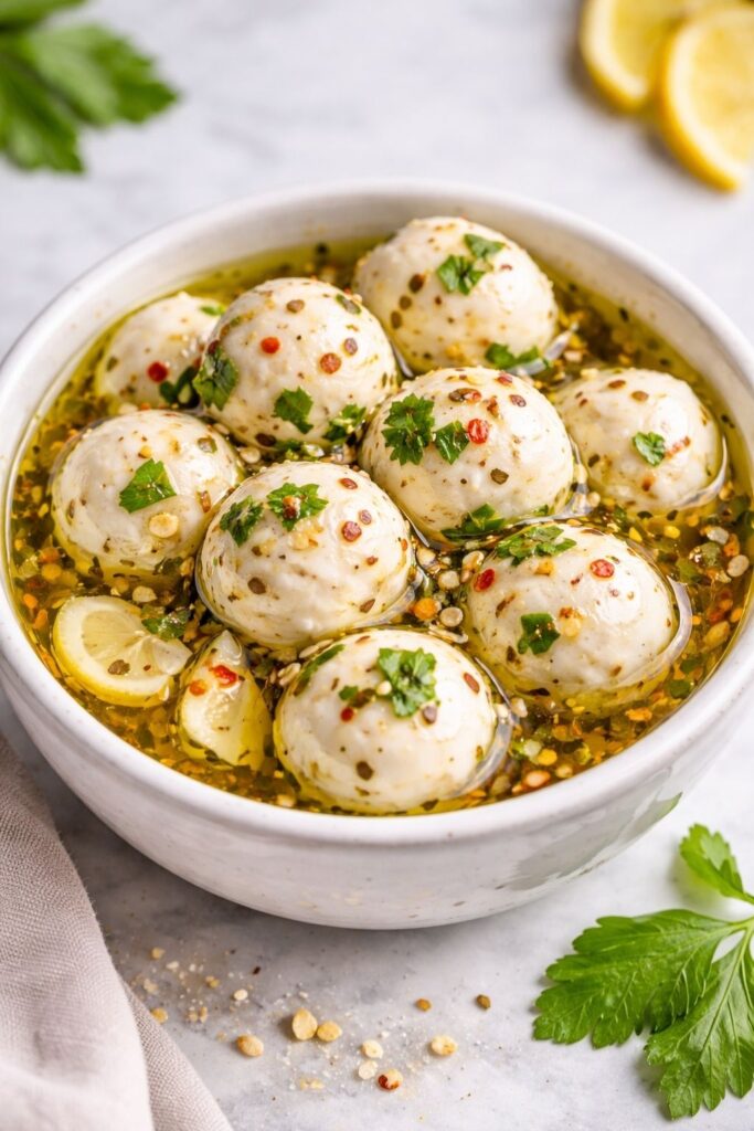 Pioneer Woman Marinated Mozzarella Balls