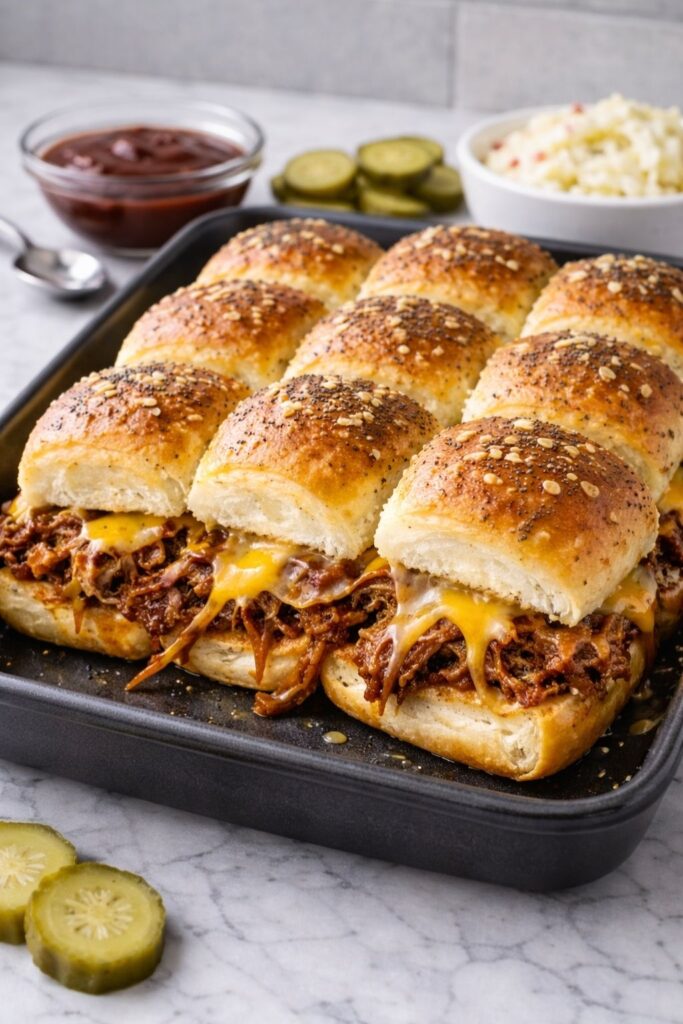 Pulled Pork Sliders Hawaiian Rolls
