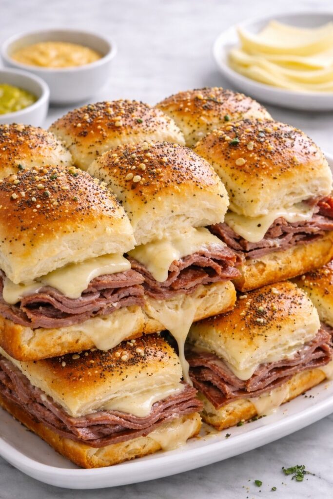 Roast Beef Sliders Hawaiian Rolls