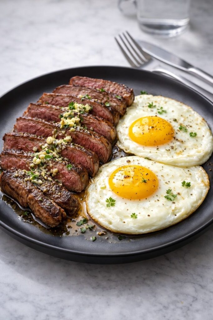 Steak and Eggs Breakfast Recipe