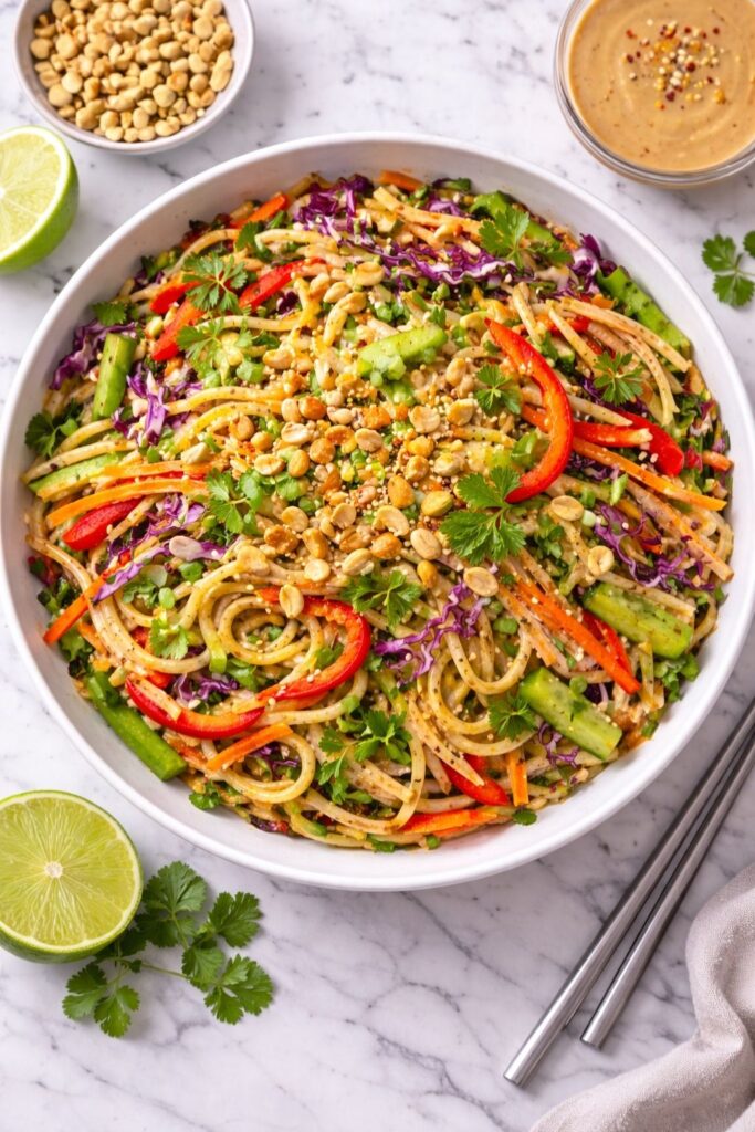 Thai Peanut Noodle Salad Recipe