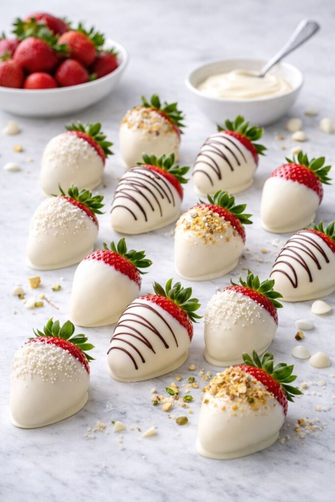White Chocolate Covered Strawberries Recipe