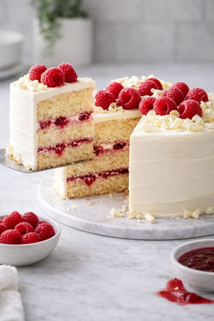 White Chocolate Raspberry Cake Recipe