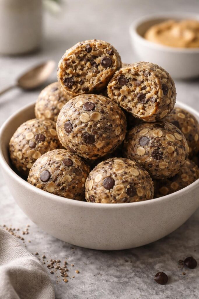 Chia and Flaxseed Energy Balls Recipe