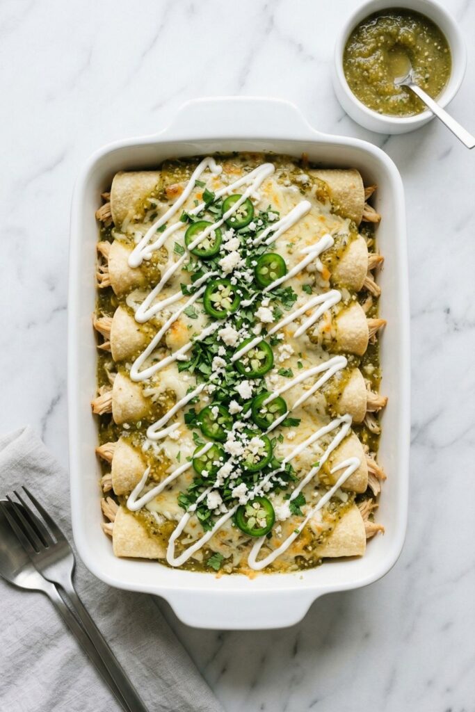 Enchiladas Verdes with Salsa Verde Recipe