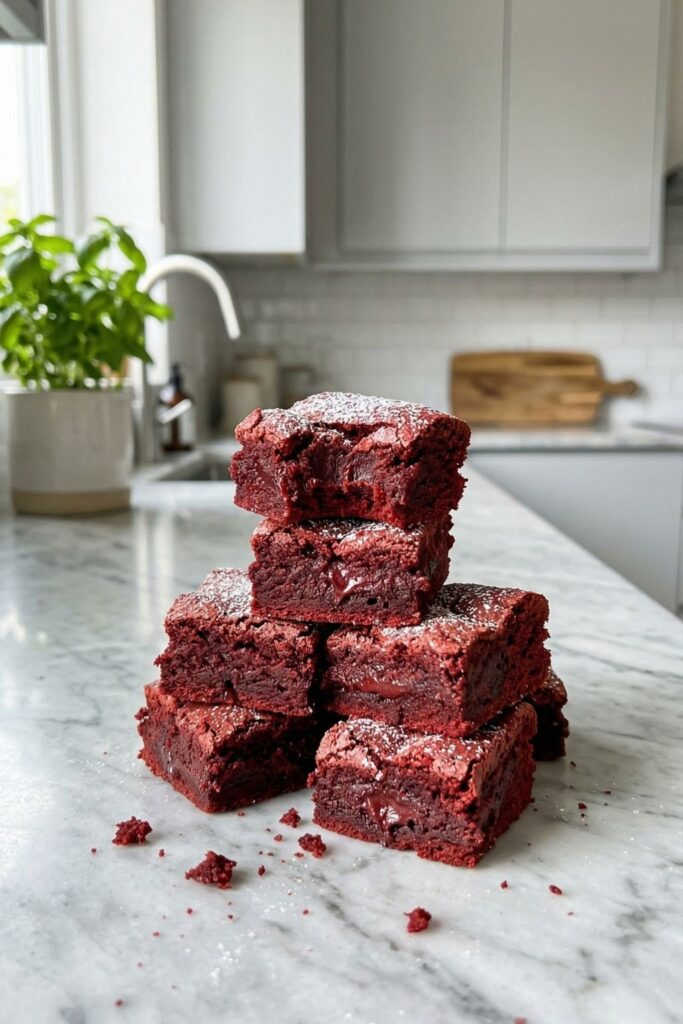 Red Velvet Brownie Bites Recipe