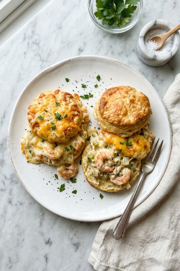 Shrimp & Crab Biscuit Melts Recipe