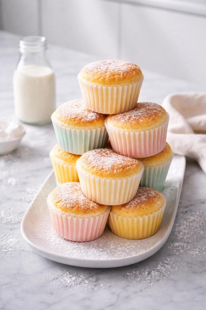Fluffy Japanese Cotton Cheesecake Cupcakes Recipe