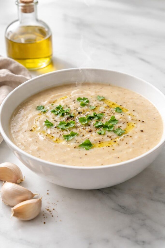 Giada Tuscan White Bean and Garlic Soup Recipe