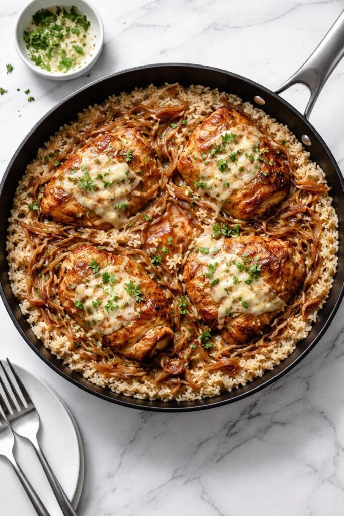 French Onion Chicken and Rice Recipe